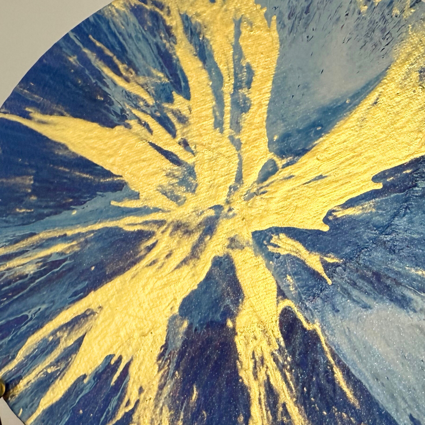 Sparkle Art®『The Birth of Light』｜光の誕生・青と金の抽象アート原画｜SAORI Official Store