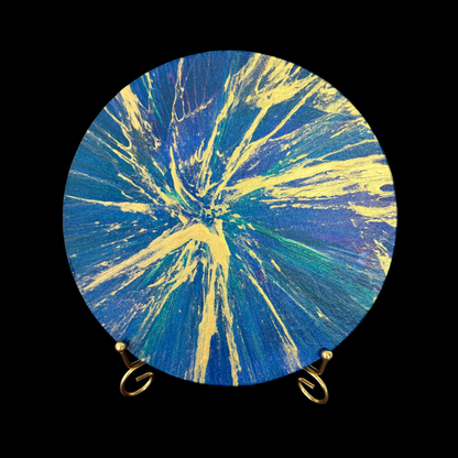 Sparkle Art®『Vibration of Light』｜光の波動 抽象画・円形キャンバス原画｜SAORI Official Store