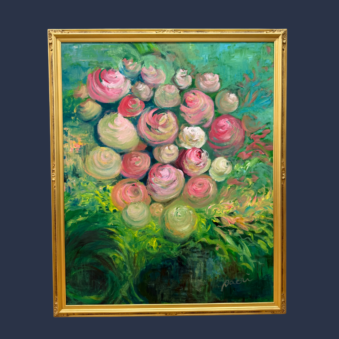 『Quest start』｜希望と冒険を描く抽象画・原画｜SAORI Official Store