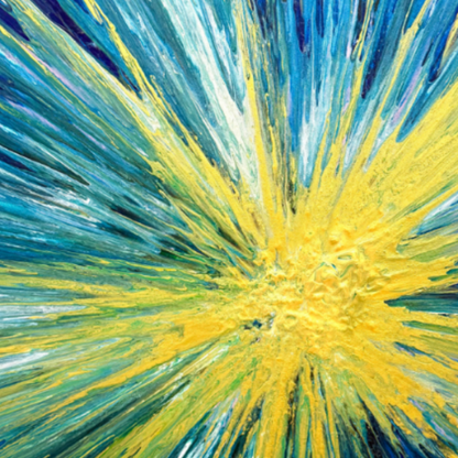 『女神アムピトリテの冠』｜光と海のエネルギーを描いた女神アート｜Sparkle Art® 原画作品