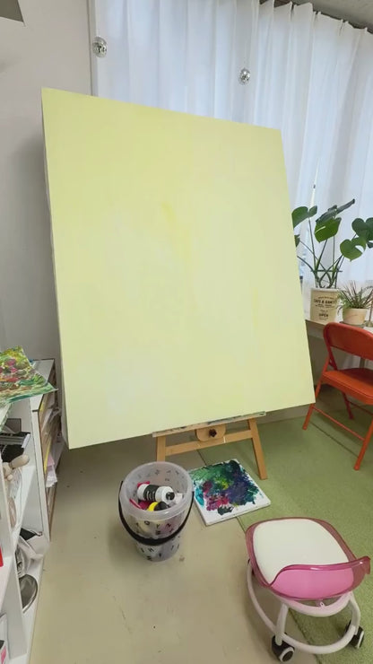 『Quest start』｜希望と冒険を描く抽象画・原画｜SAORI Official Store